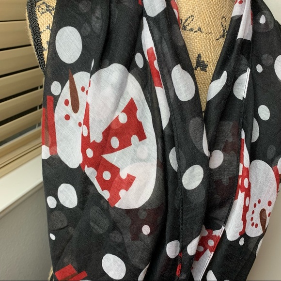 NWT Thin Snowman Christmas Scarf - Picture 2 of 7